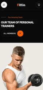 Website section highlighting supervised group fitness or training programs